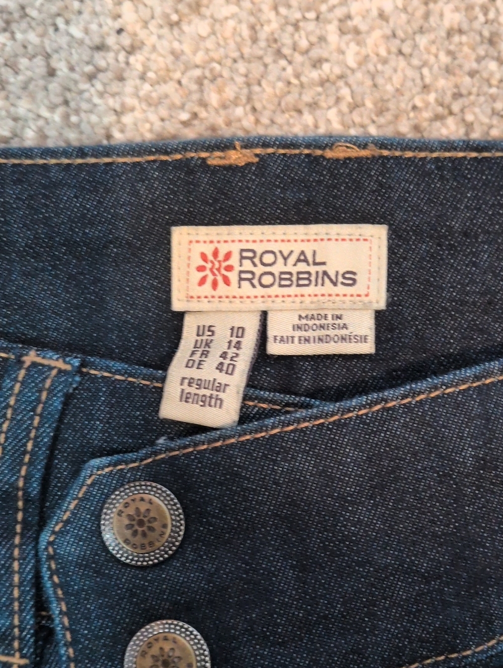 Royal Robbins Women's Dark Indigo High-Rise Jeans